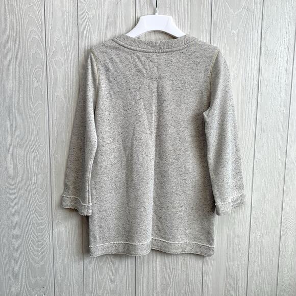 Tommy Bahama Sparkling Sands Lace Up Sweatshirt Gray Tunic XS - Picture 5 of 5